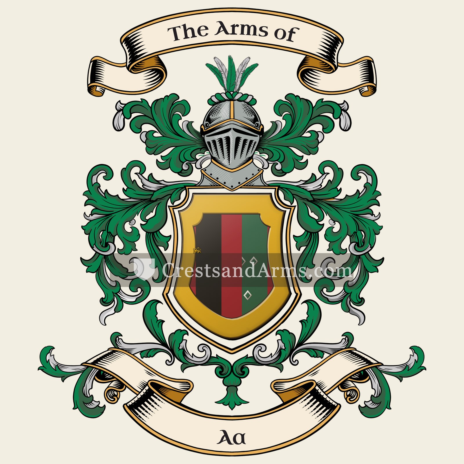 The Aa coat of arms, drawn from the recorded blazon