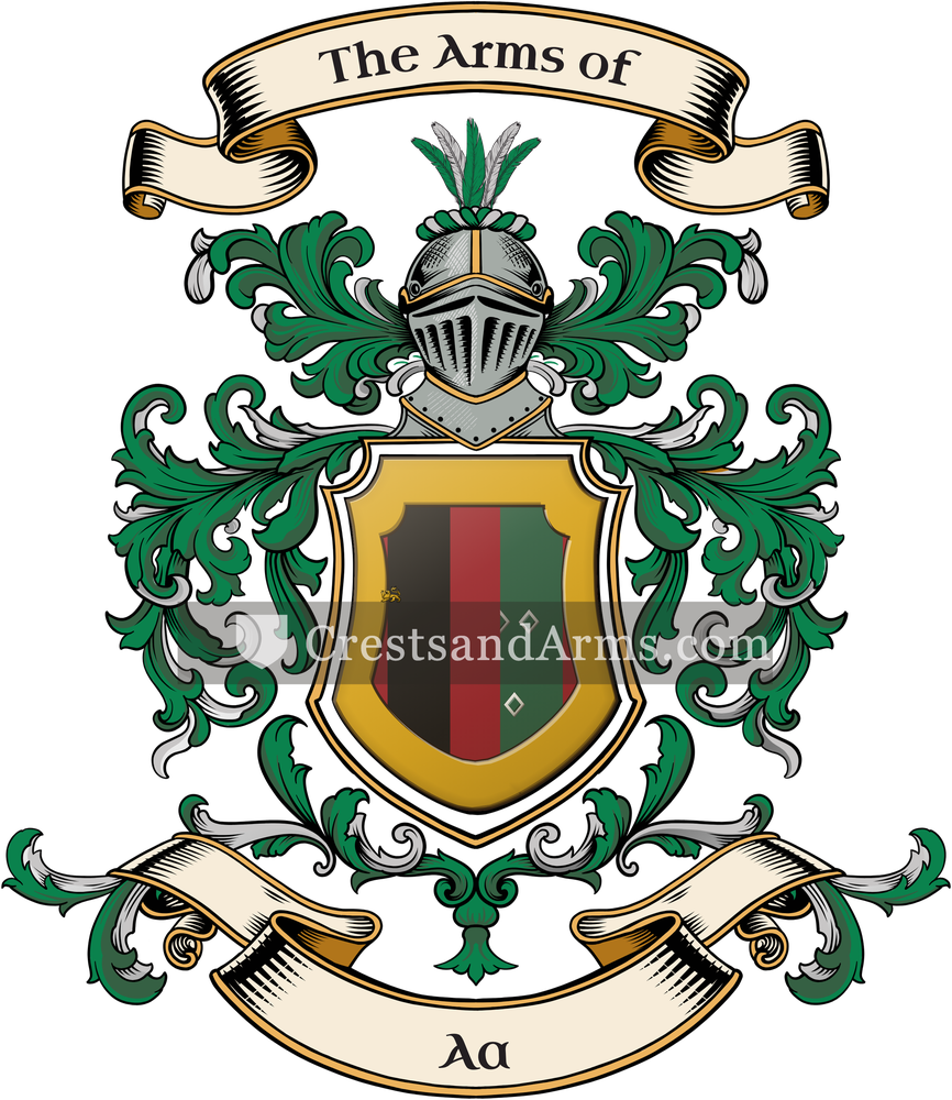 The Aa coat of arms, drawn from the recorded blazon