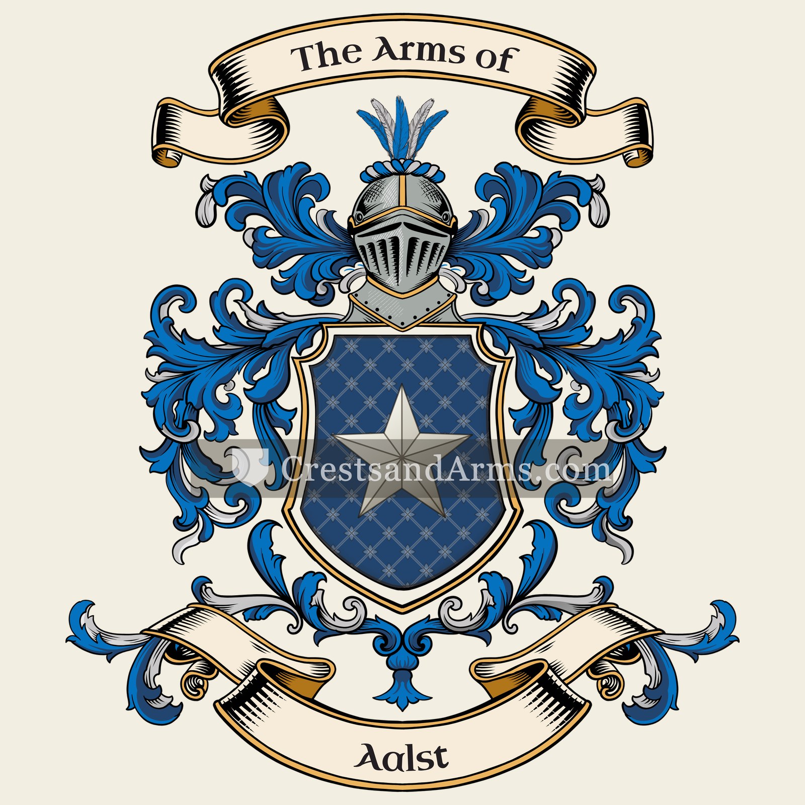 The Aalst coat of arms, drawn from the recorded blazon