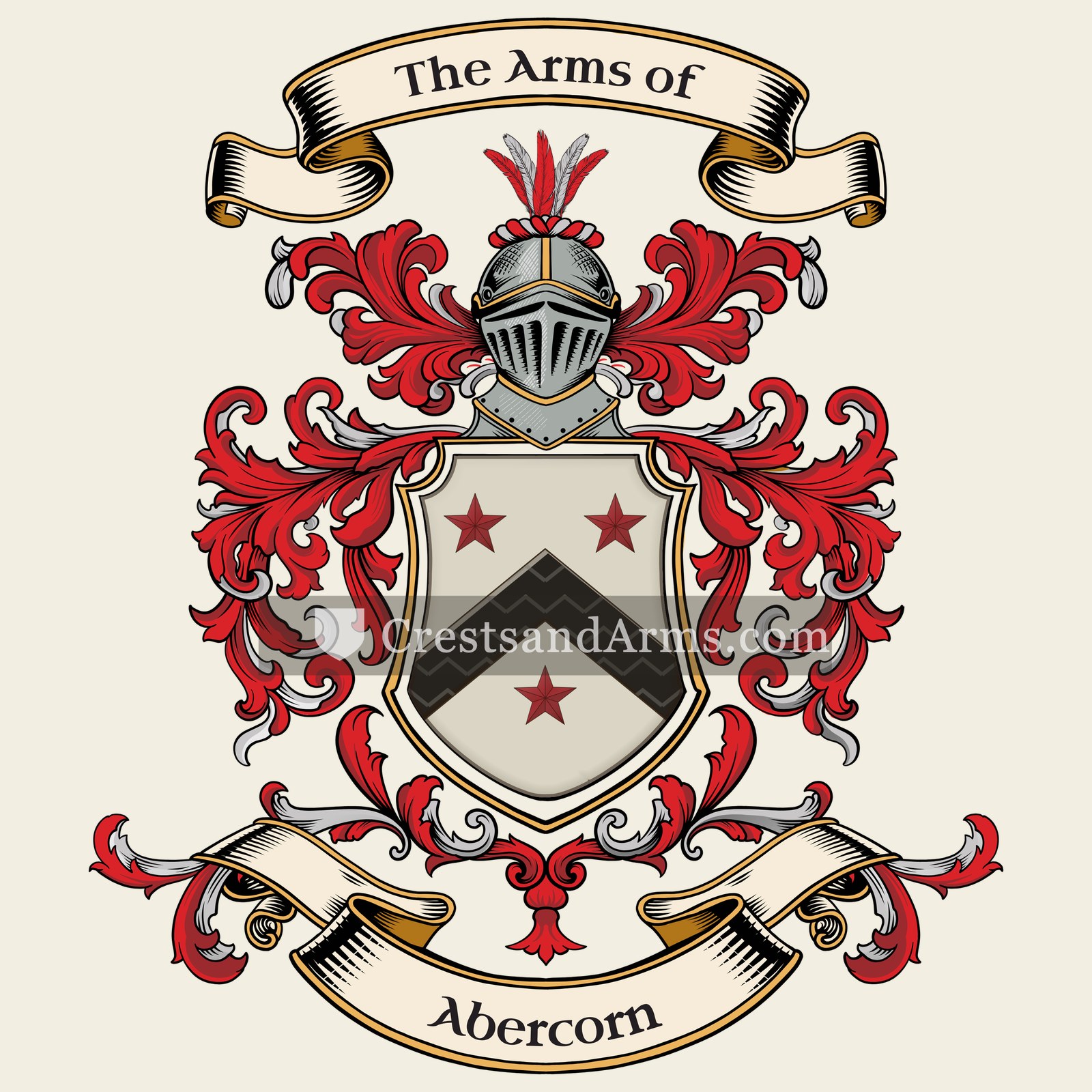 The Abercorn coat of arms, drawn from the recorded blazon