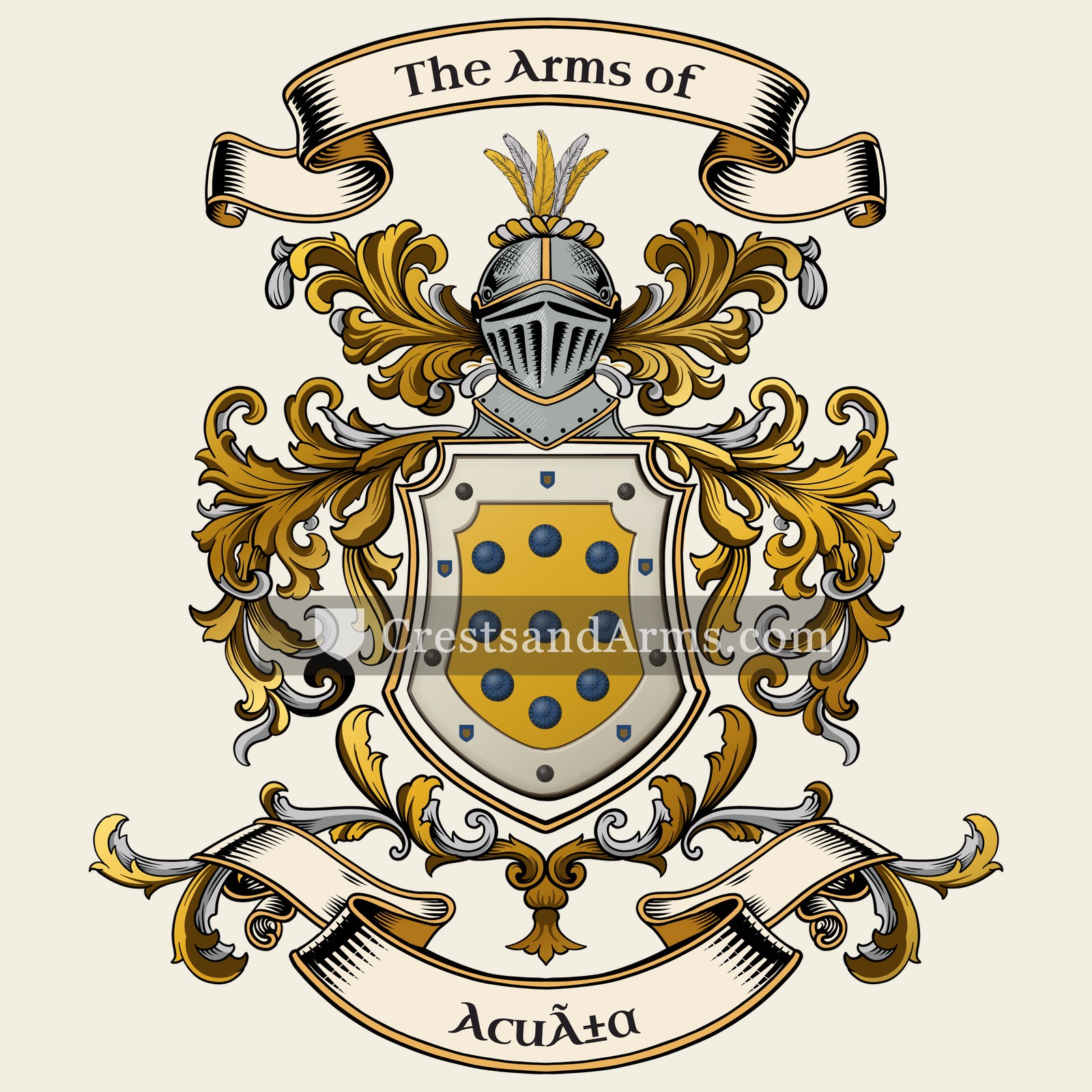 The Acuña coat of arms
