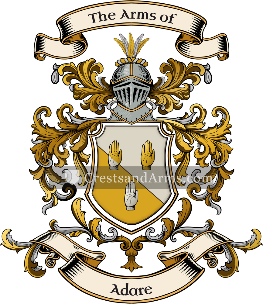 The Adare coat of arms, drawn from the recorded blazon