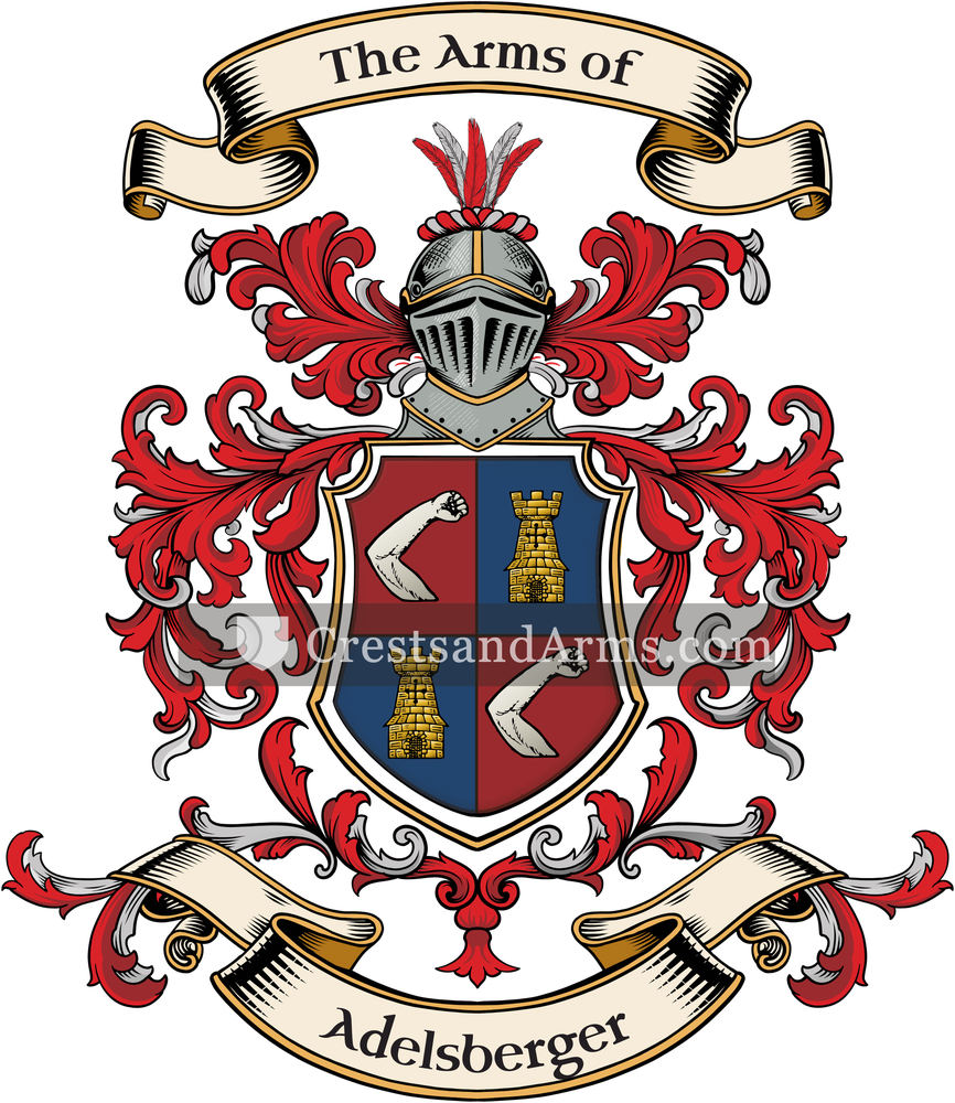 The Adelsberger coat of arms, drawn from the recorded blazon