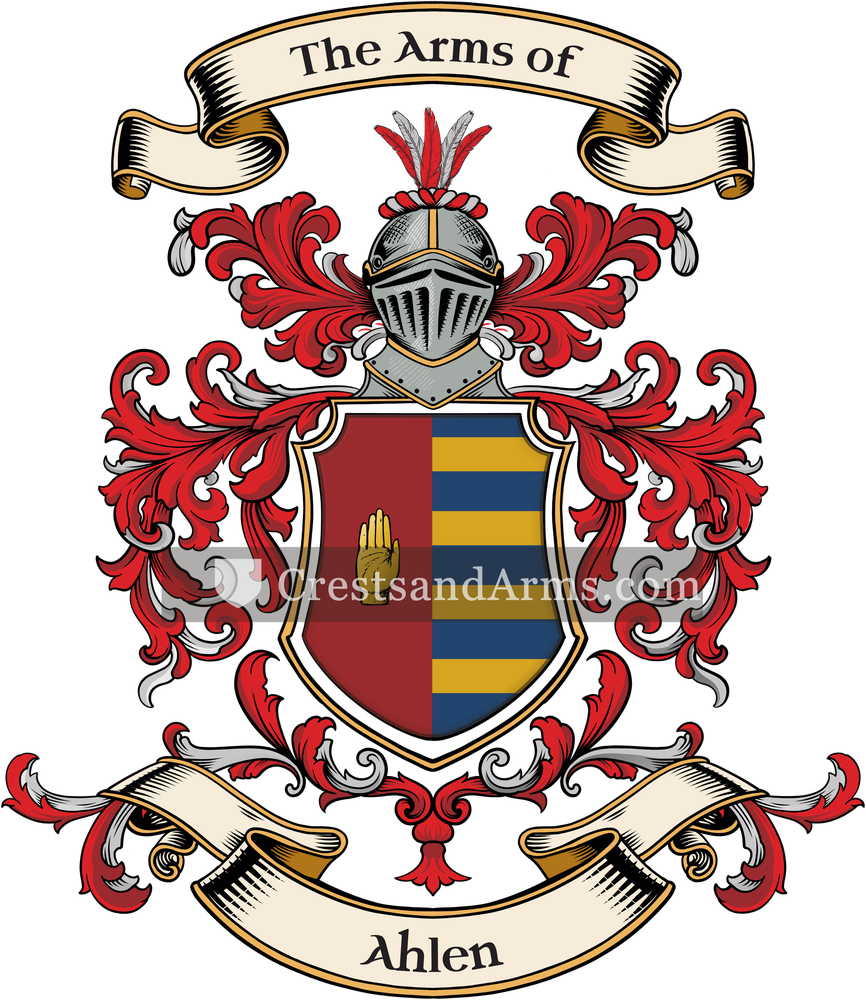 The Ahlen coat of arms, drawn from the recorded blazon