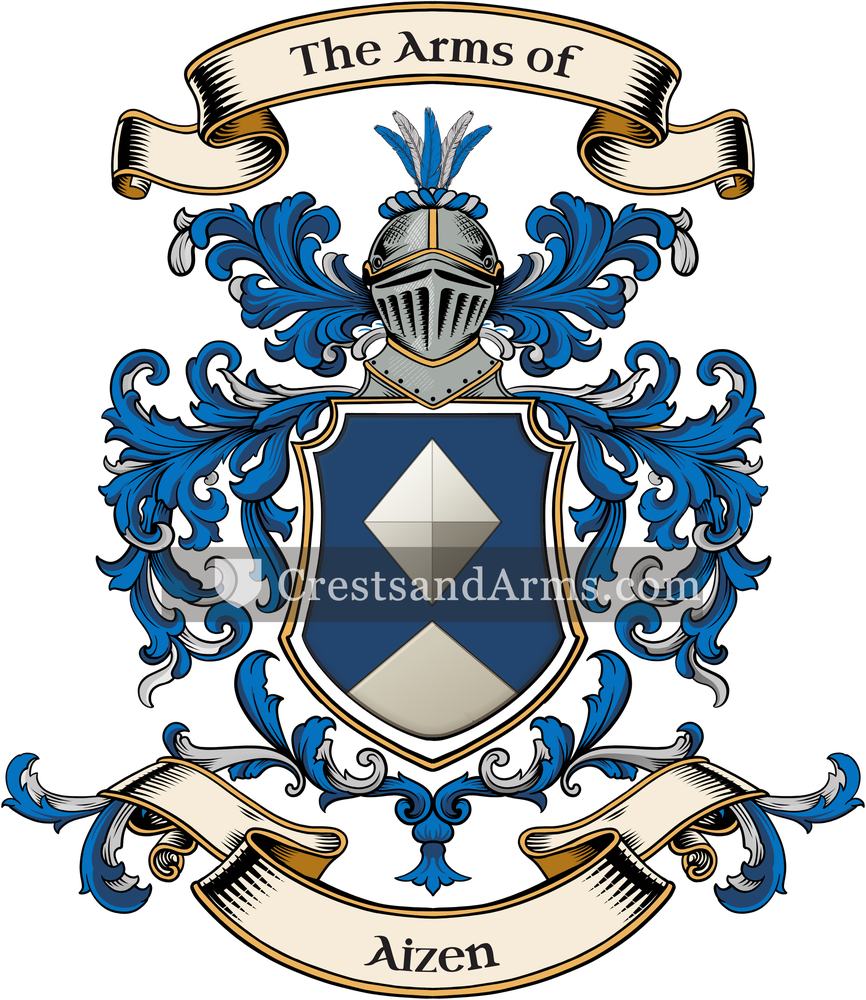 The Aizen coat of arms, drawn from the recorded blazon