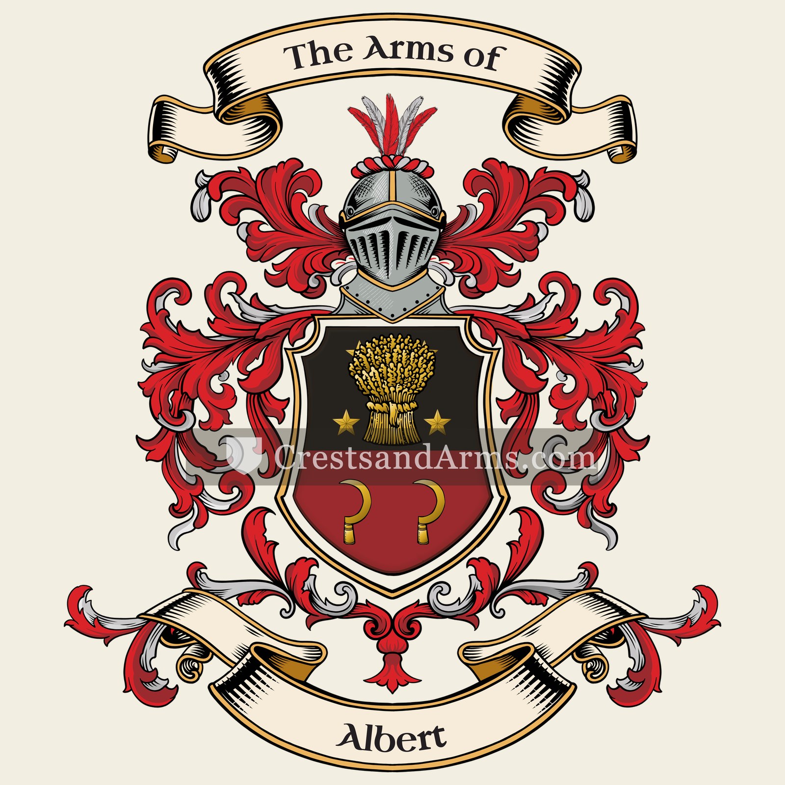 The Albert coat of arms