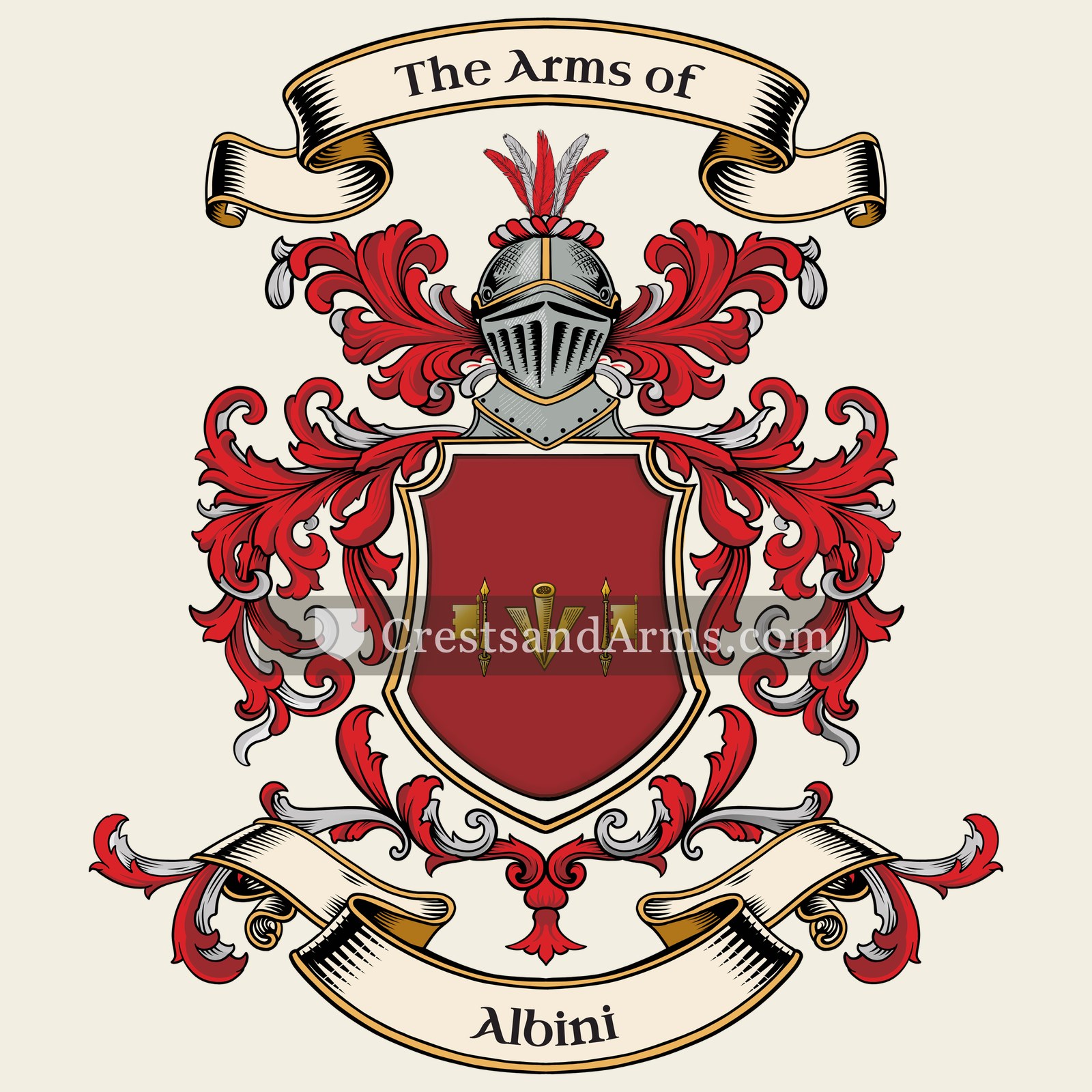 The Albini coat of arms