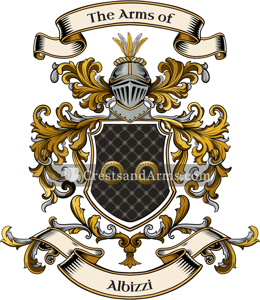 The Albizzi coat of arms, drawn from the recorded blazon