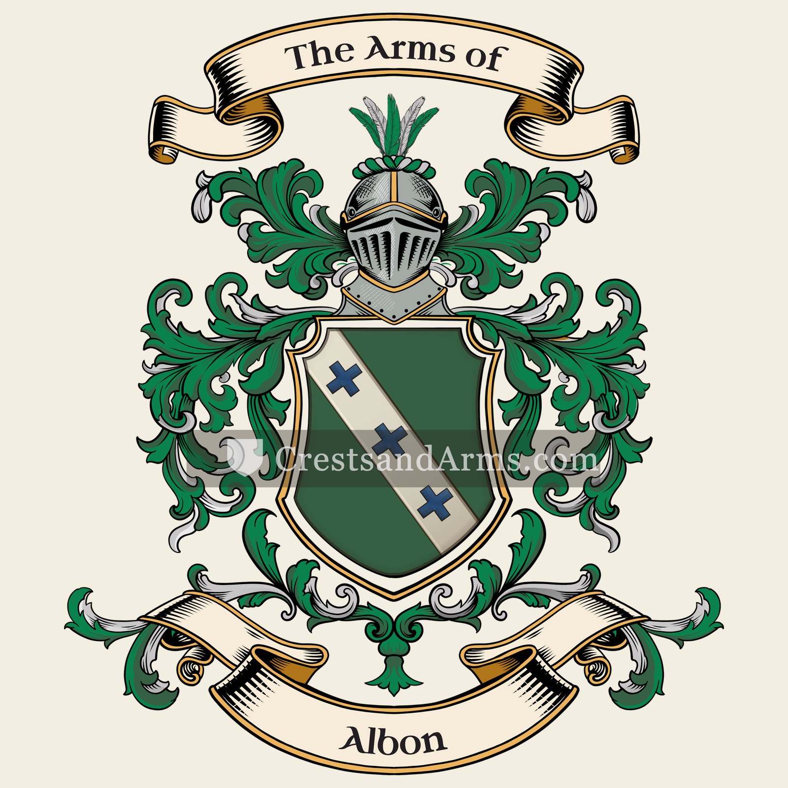 The Albon coat of arms