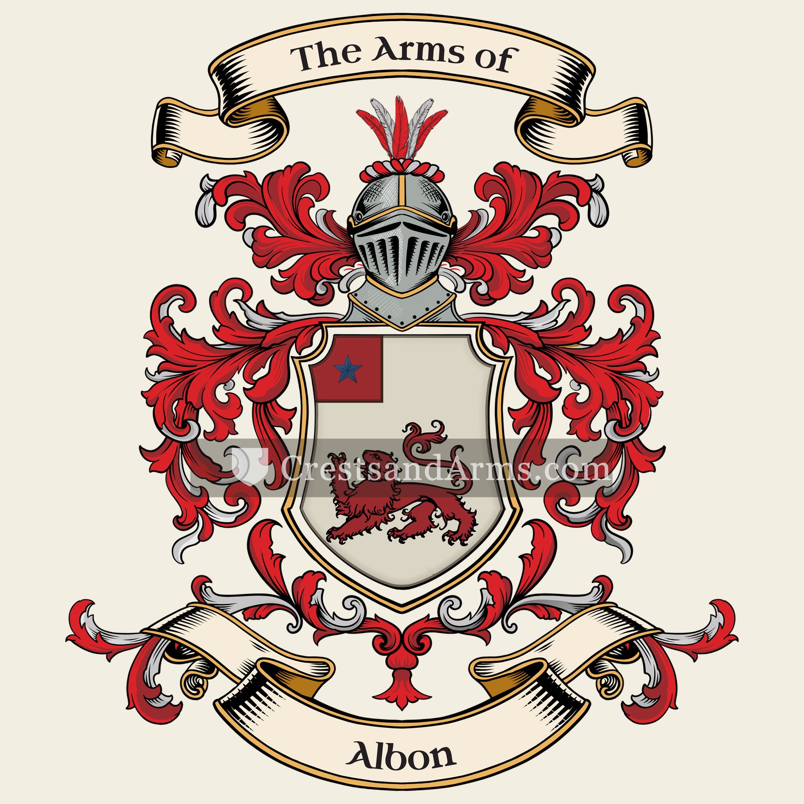 The Albon coat of arms