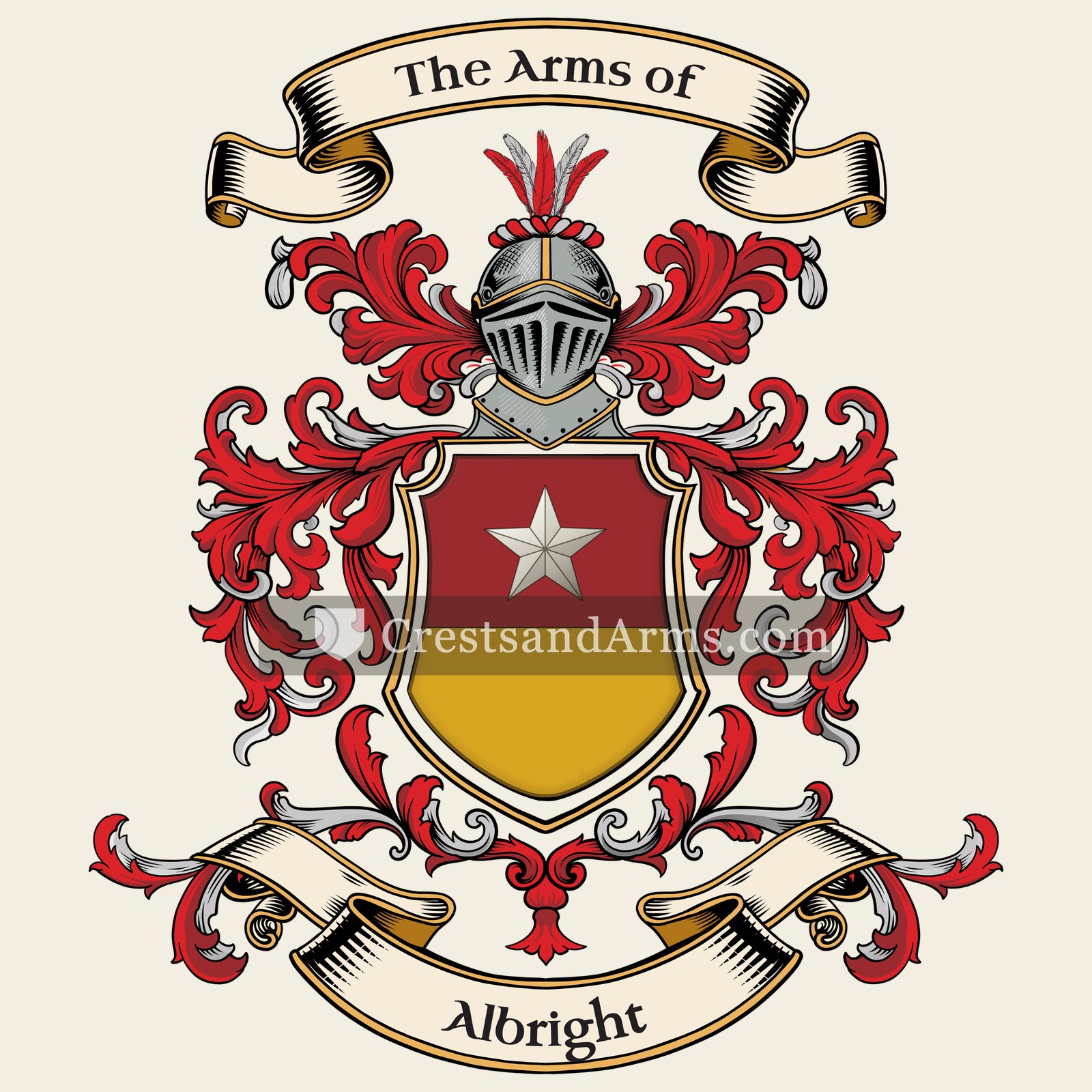 The Albright coat of arms