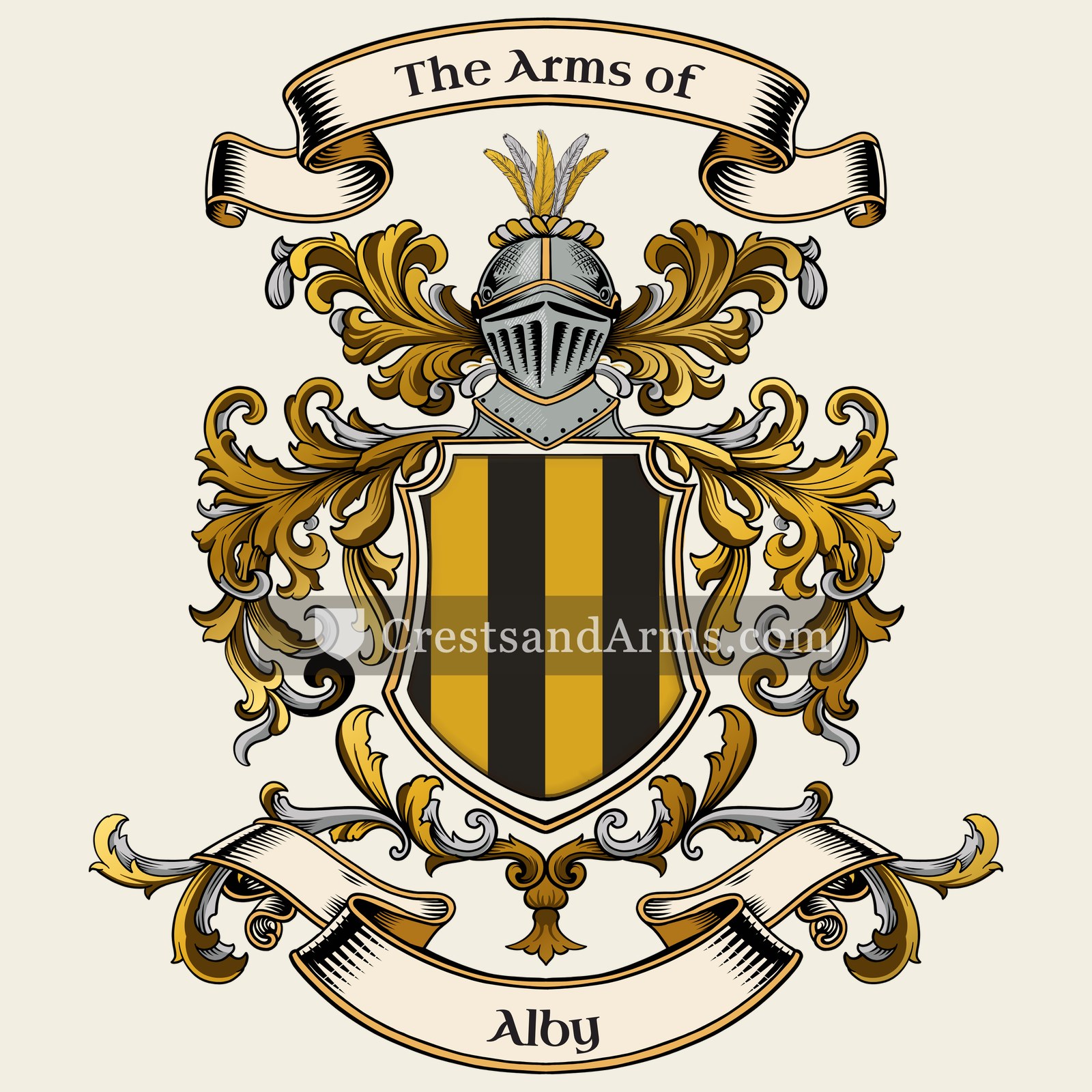The Alby coat of arms