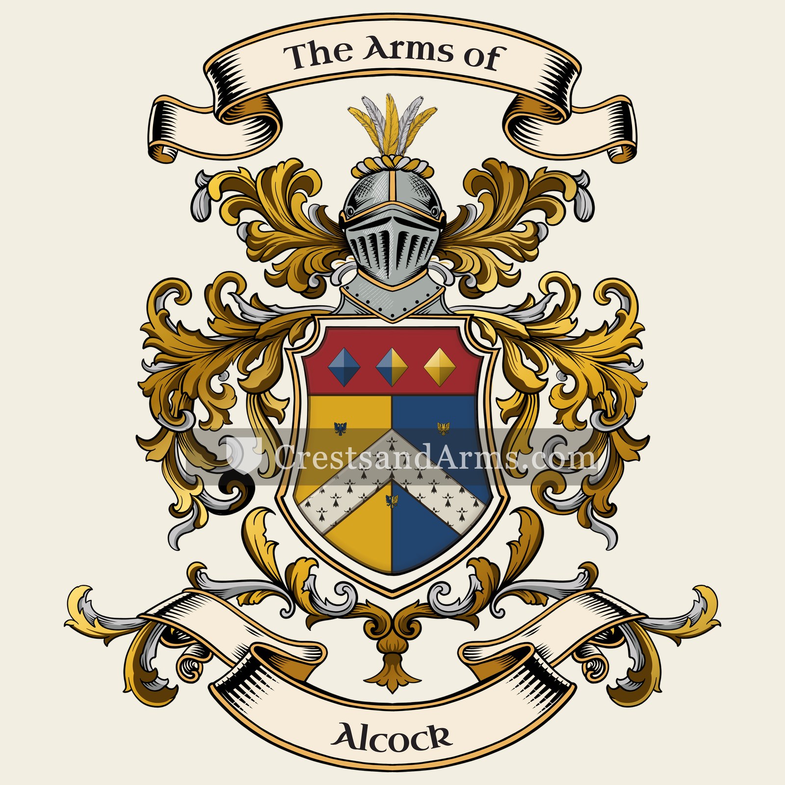 The Alcock coat of arms