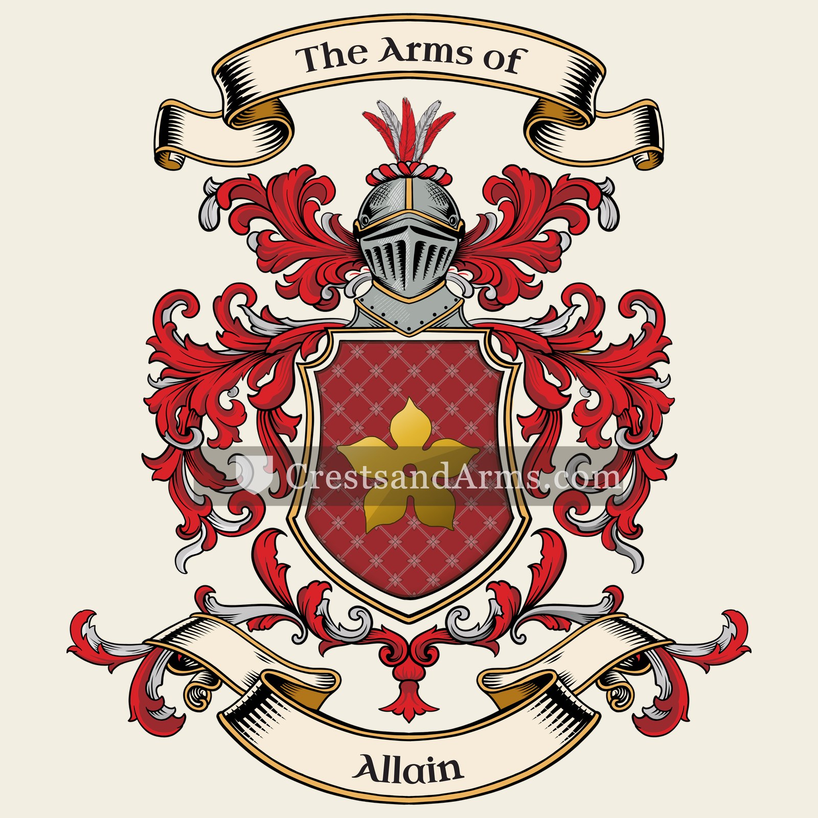 The Allain coat of arms