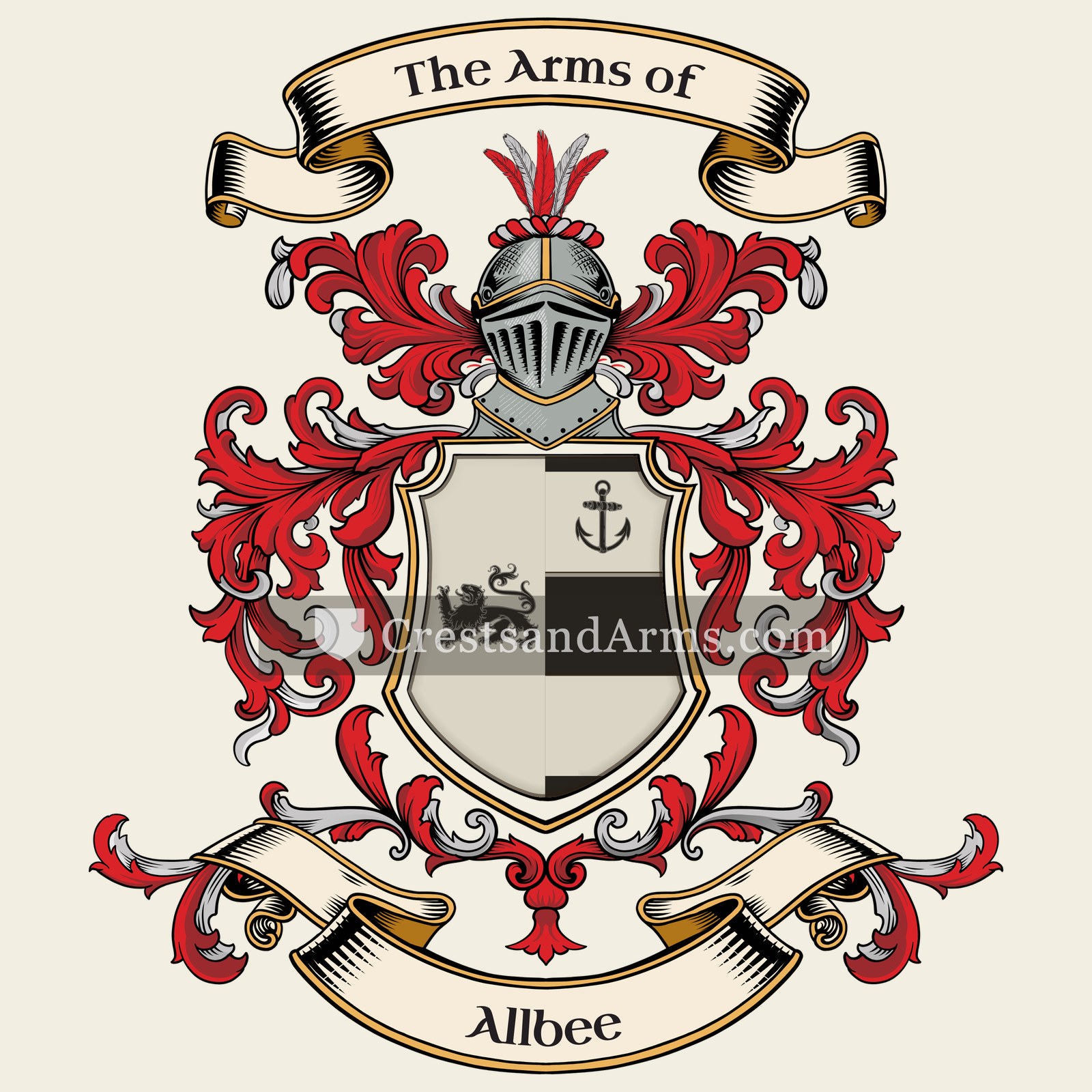 The Allbee coat of arms