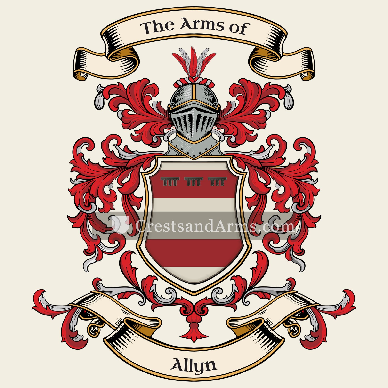 The Allyn coat of arms
