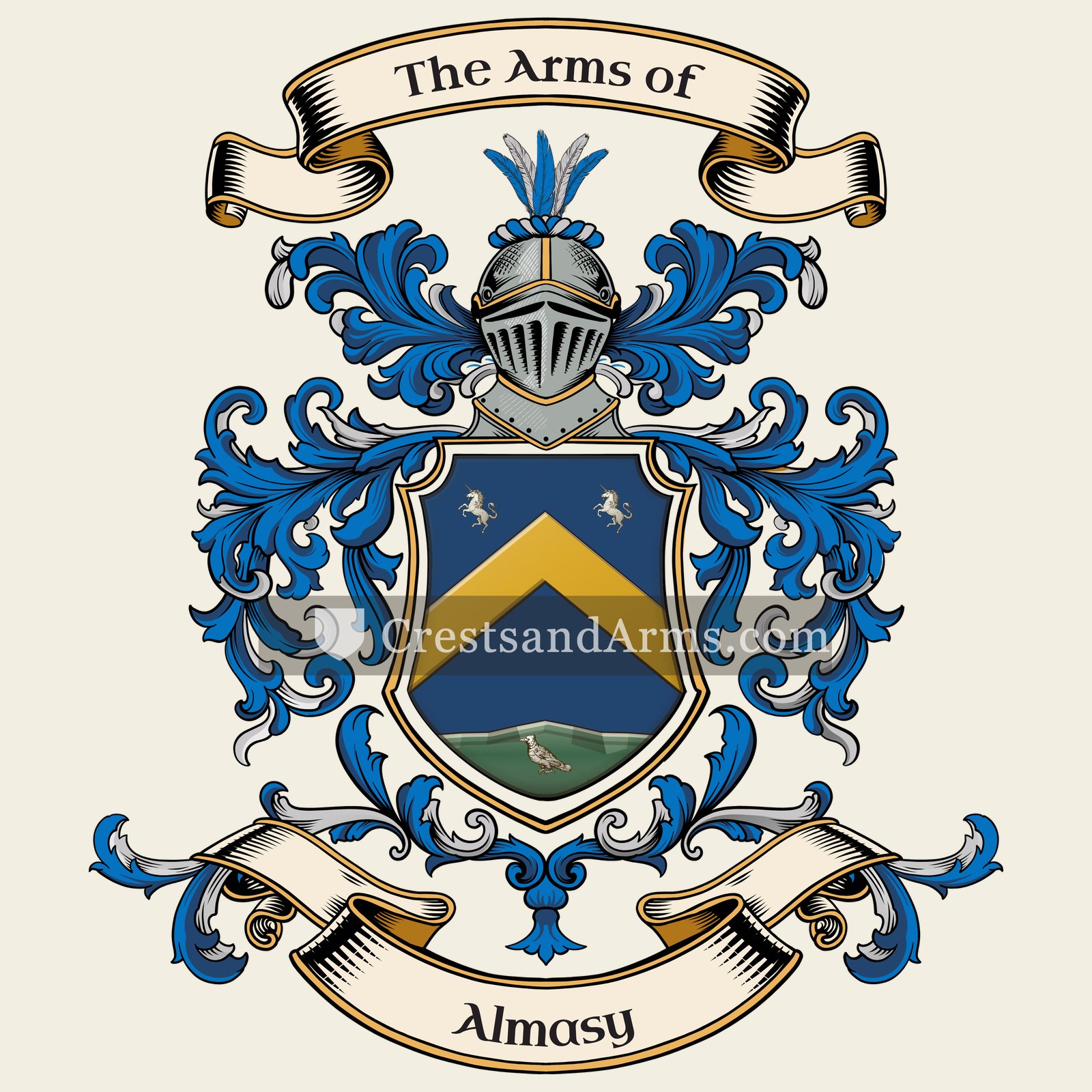 The Almasy coat of arms, drawn from the recorded blazon
