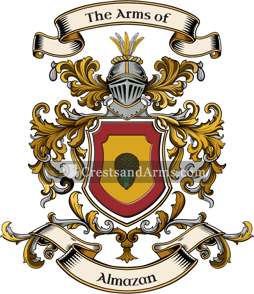 The Almazan coat of arms, drawn from the recorded blazon