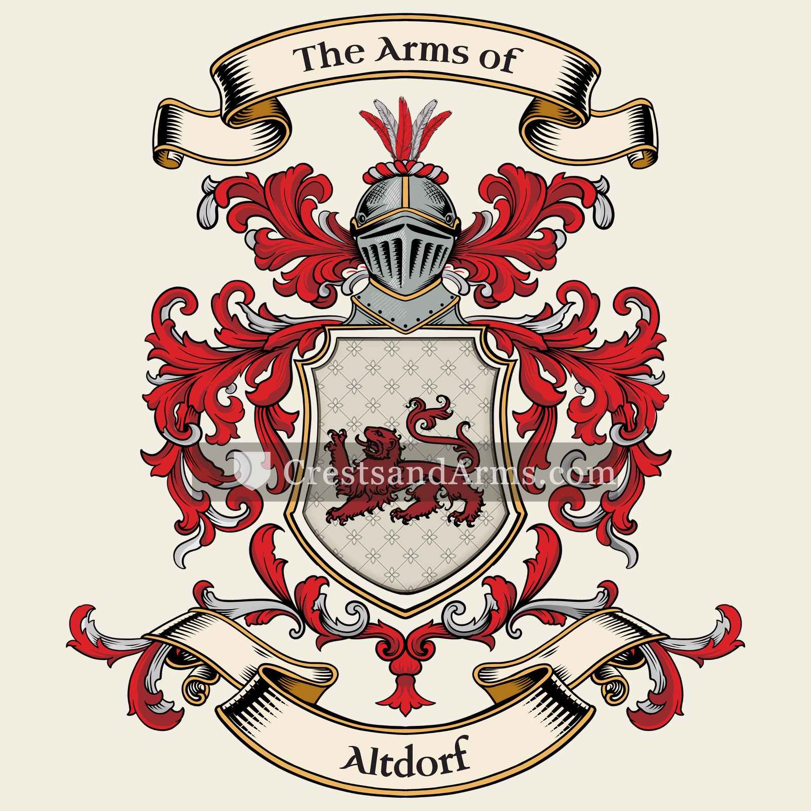 The Altdorf coat of arms, drawn from the recorded blazon