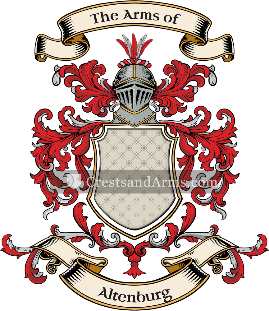 The Altenburg coat of arms, drawn from the recorded blazon