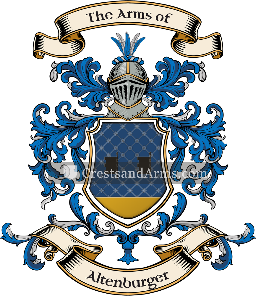 The Altenburger coat of arms, drawn from the recorded blazon