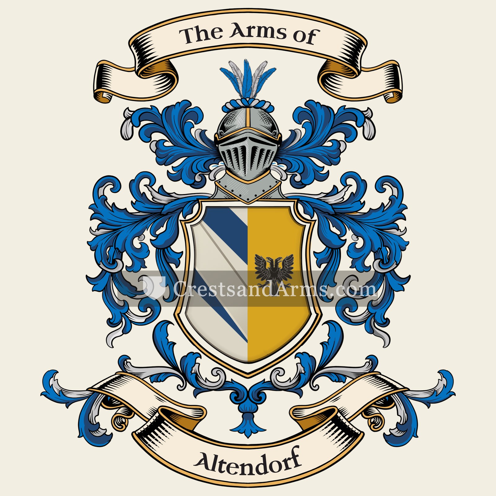 The Altendorf coat of arms, drawn from the recorded blazon