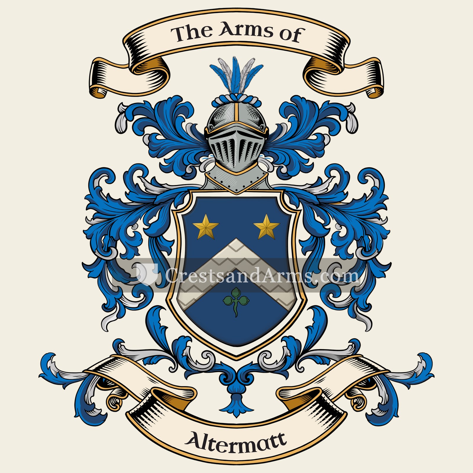 The Altermatt coat of arms, drawn from the recorded blazon