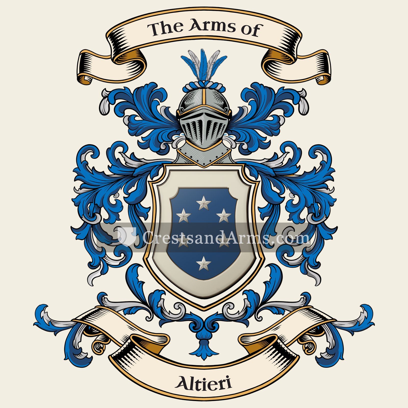 The Altieri coat of arms, drawn from the recorded blazon