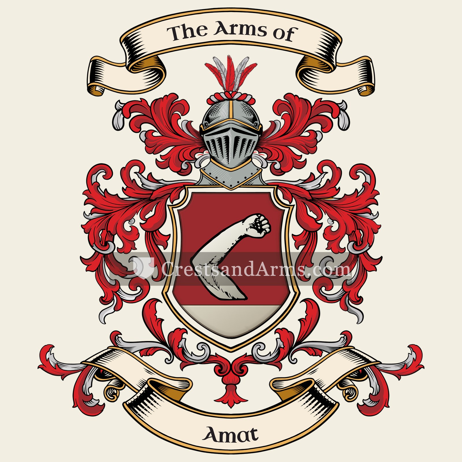 The Amat coat of arms