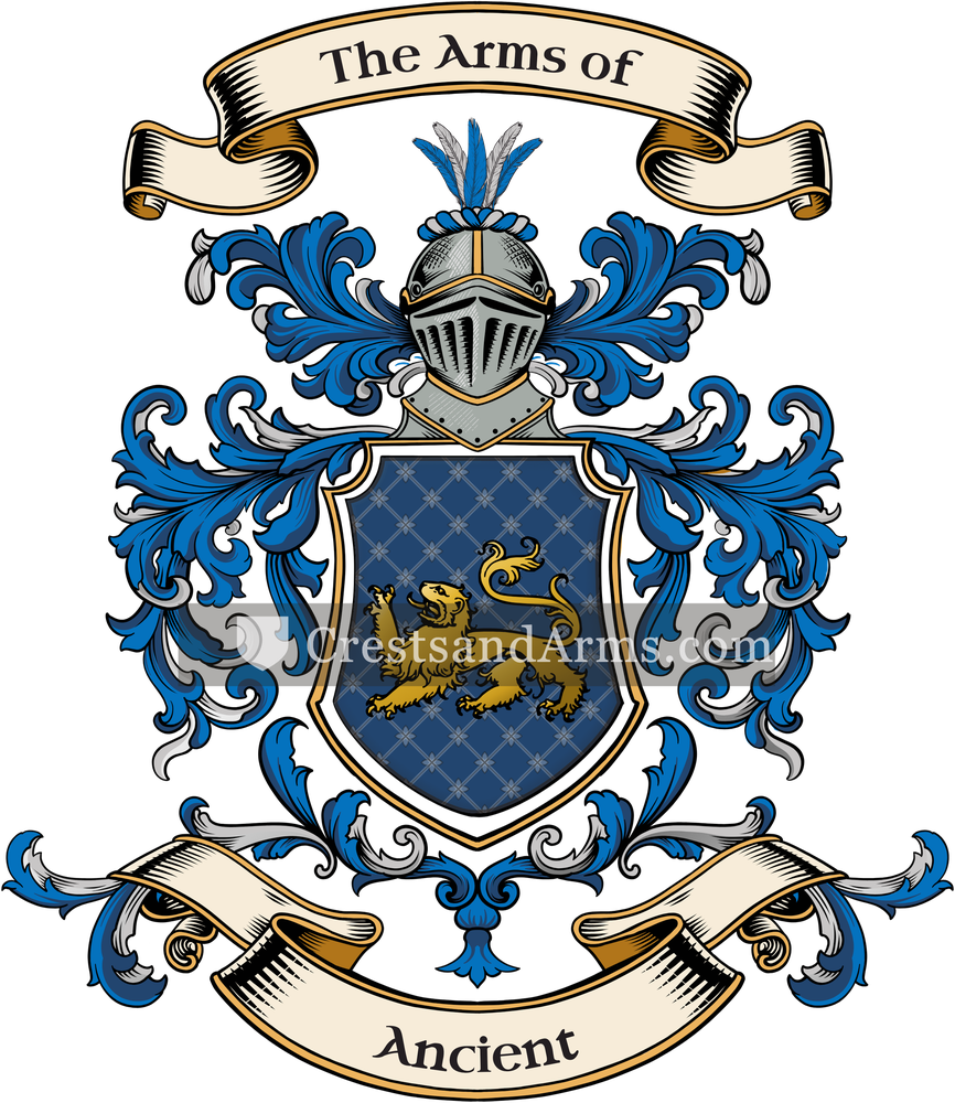 The Ancient coat of arms, drawn from the recorded blazon