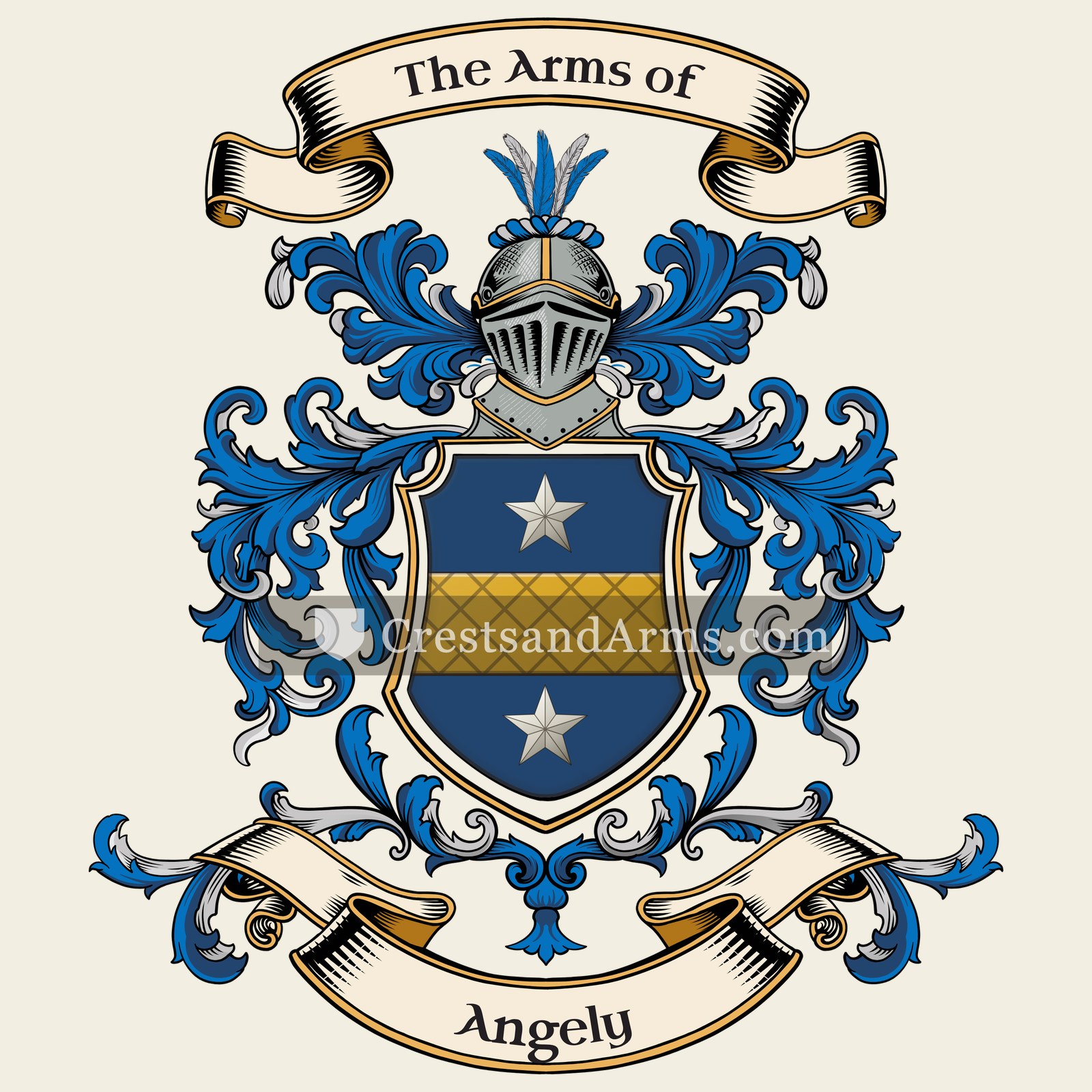 The Angely coat of arms