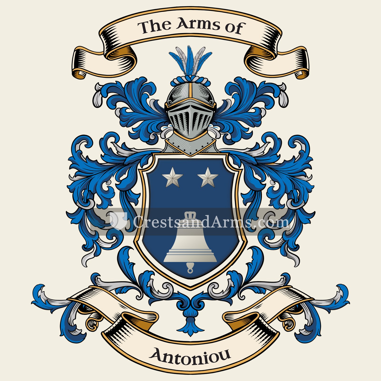 The Antoniou coat of arms