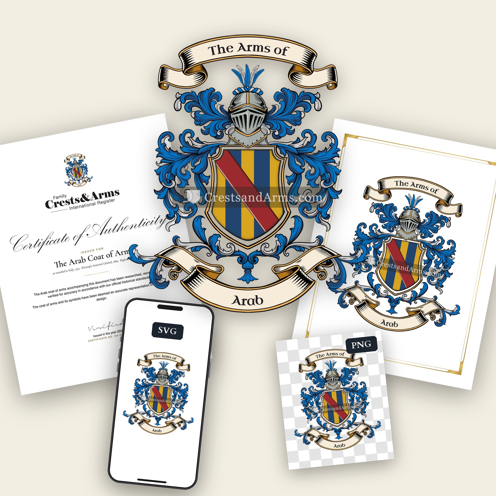 The Arab arms on the coat of arms — digital pack