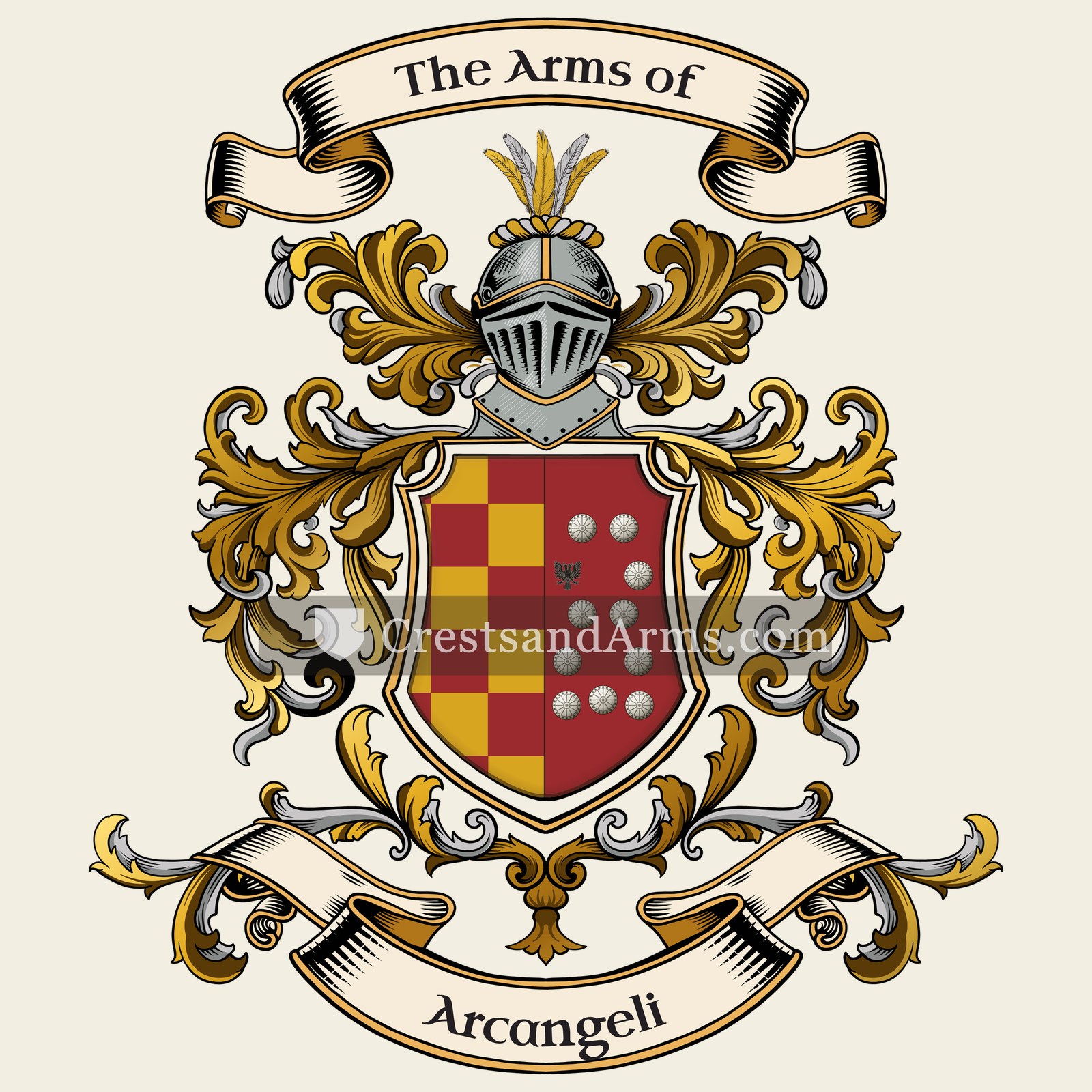 The Arcangeli coat of arms