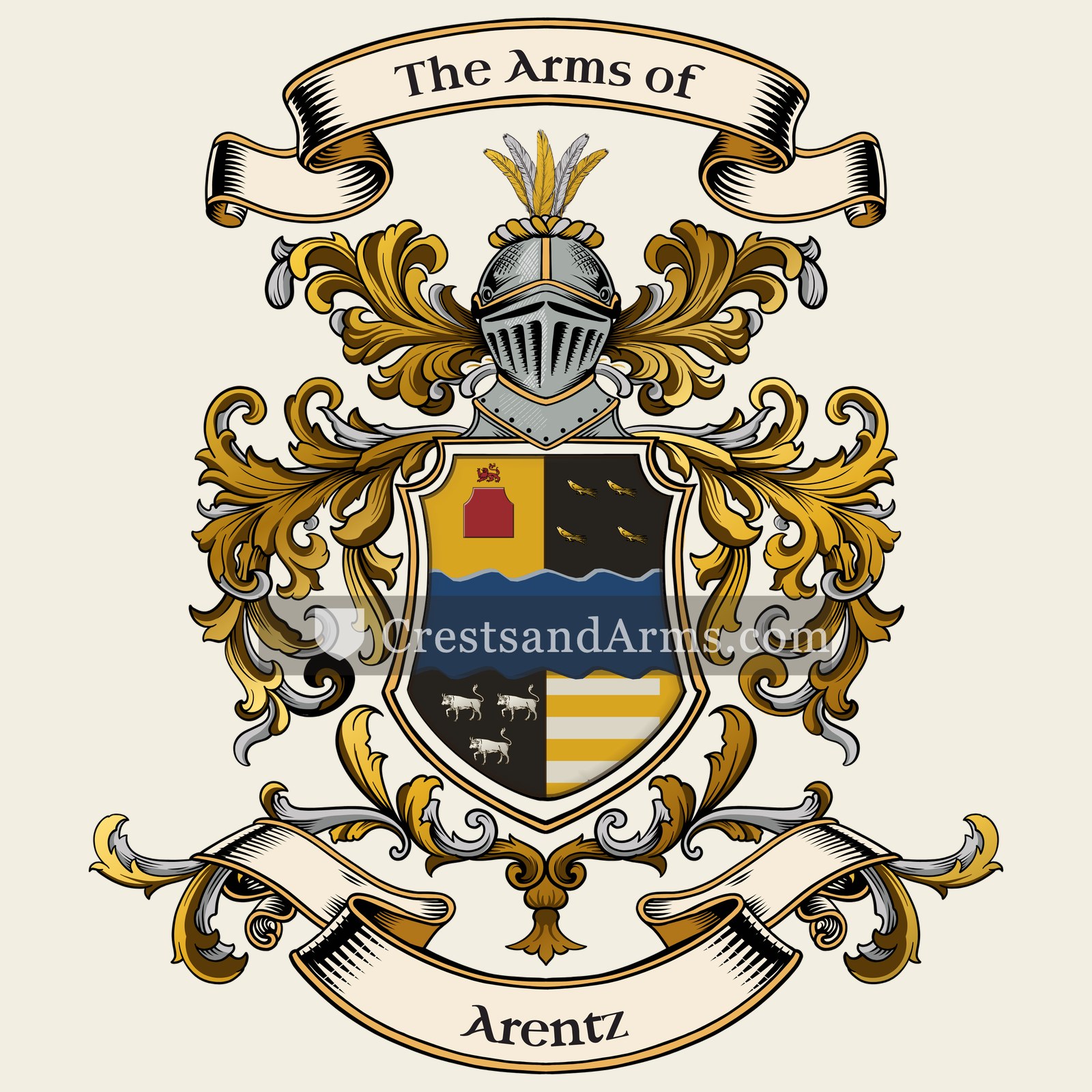 The Arentz coat of arms