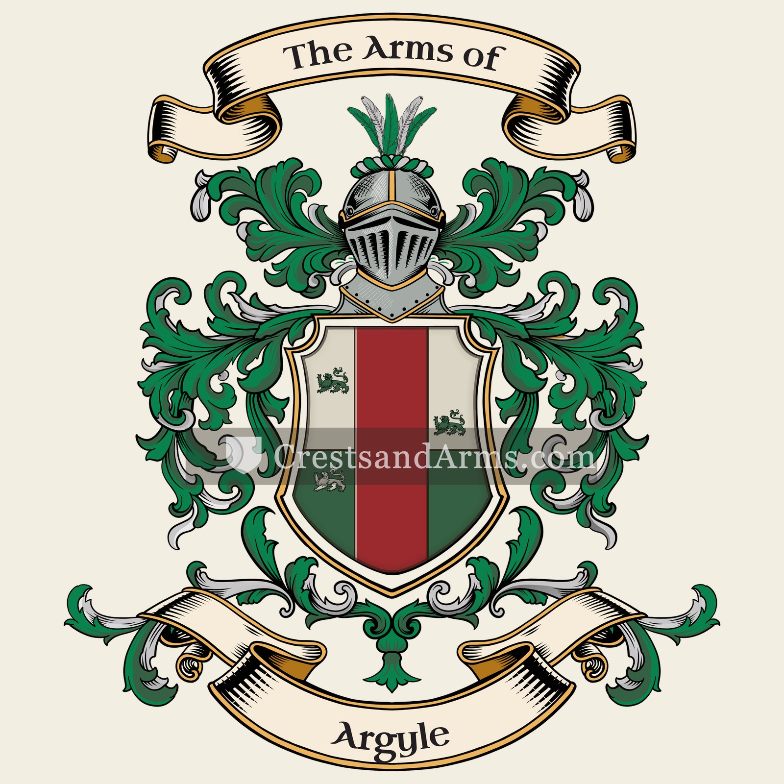 The Argyle coat of arms, drawn from the recorded blazon
