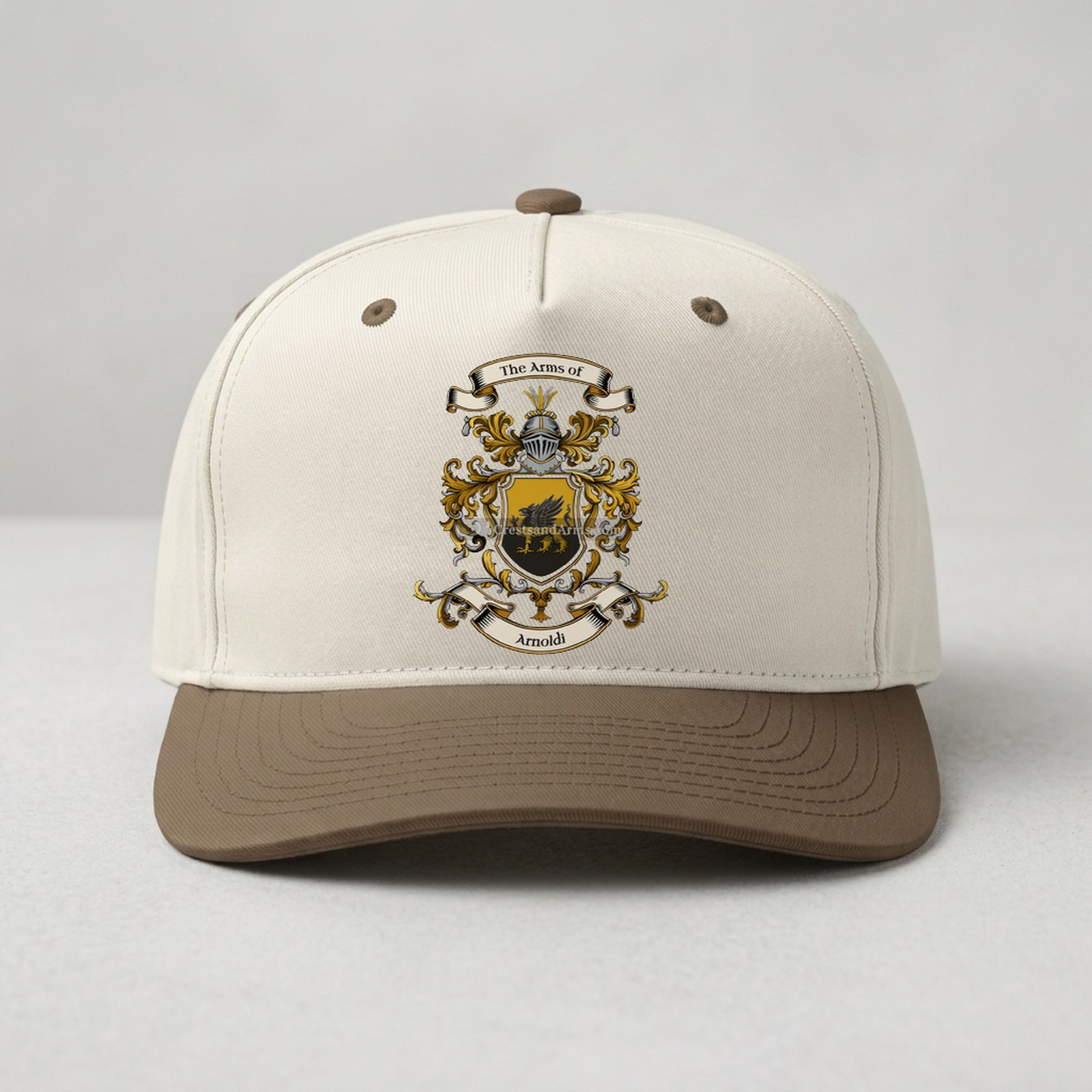 The Arnoldi arms on the family cap - unisex