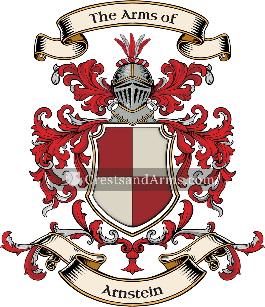 The Arnstein coat of arms, drawn from the recorded blazon