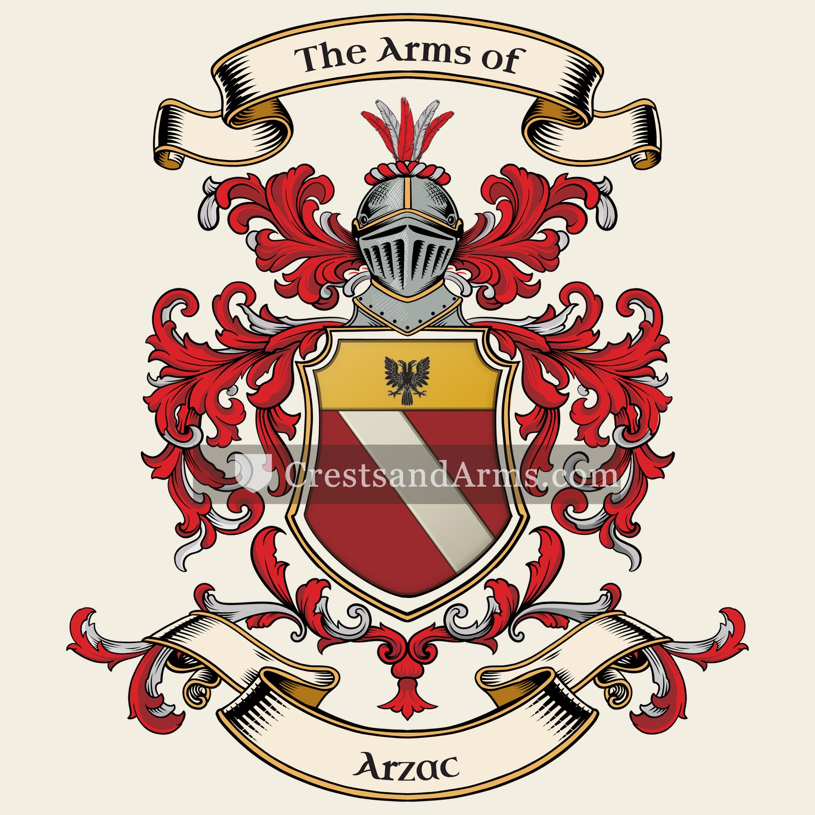 The Arzac coat of arms