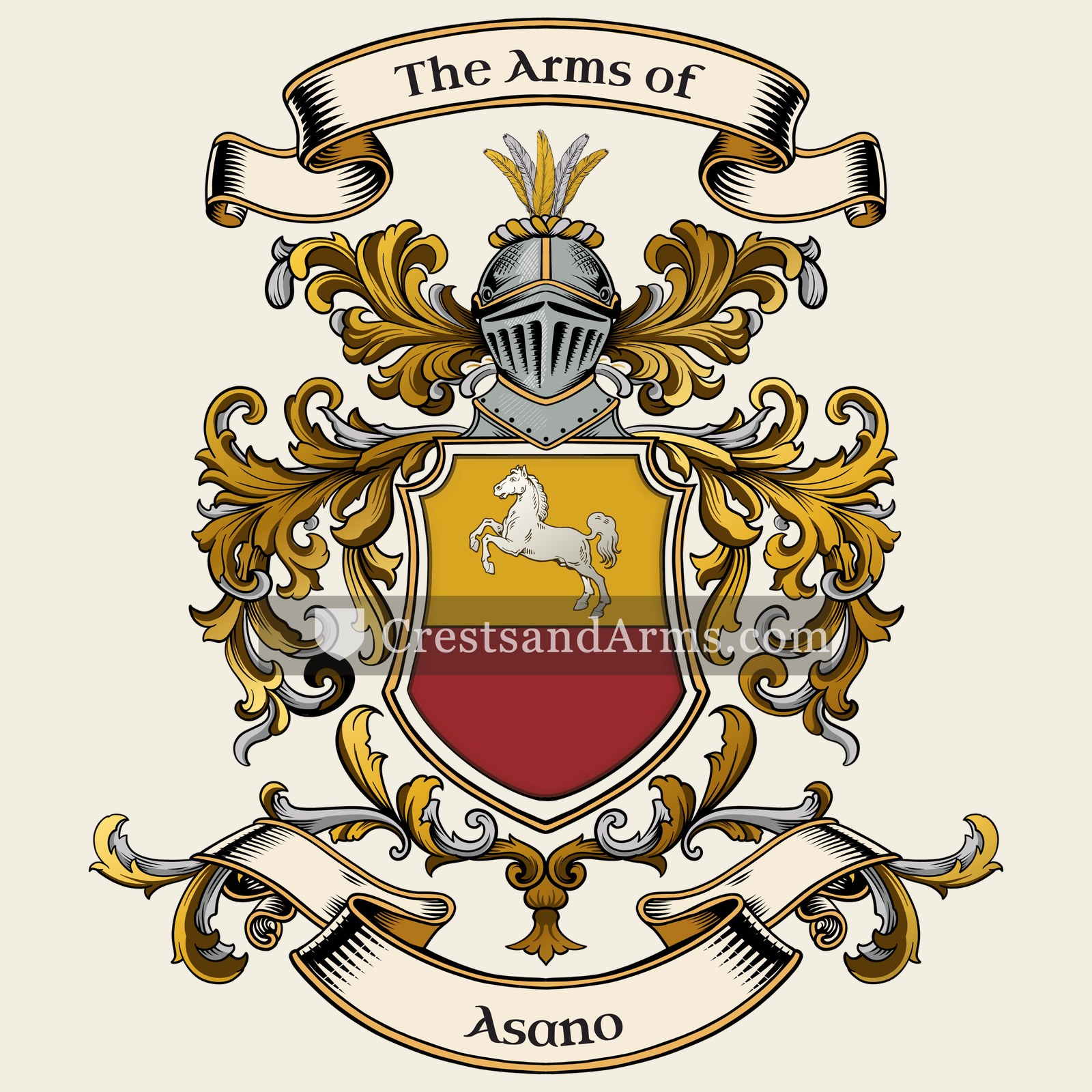 The Asano coat of arms, drawn from the recorded blazon