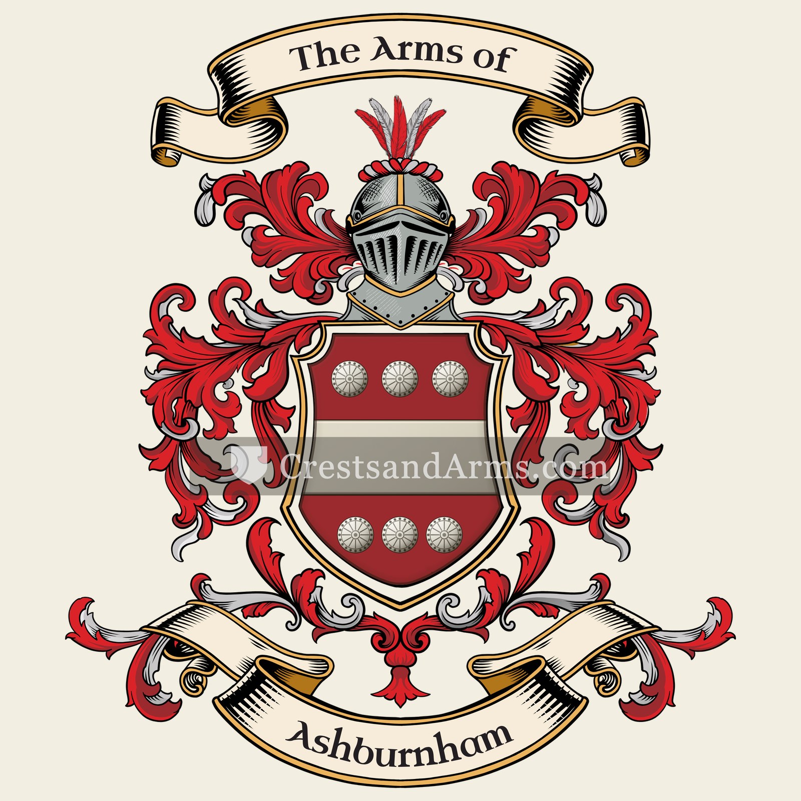 The Ashburnham coat of arms