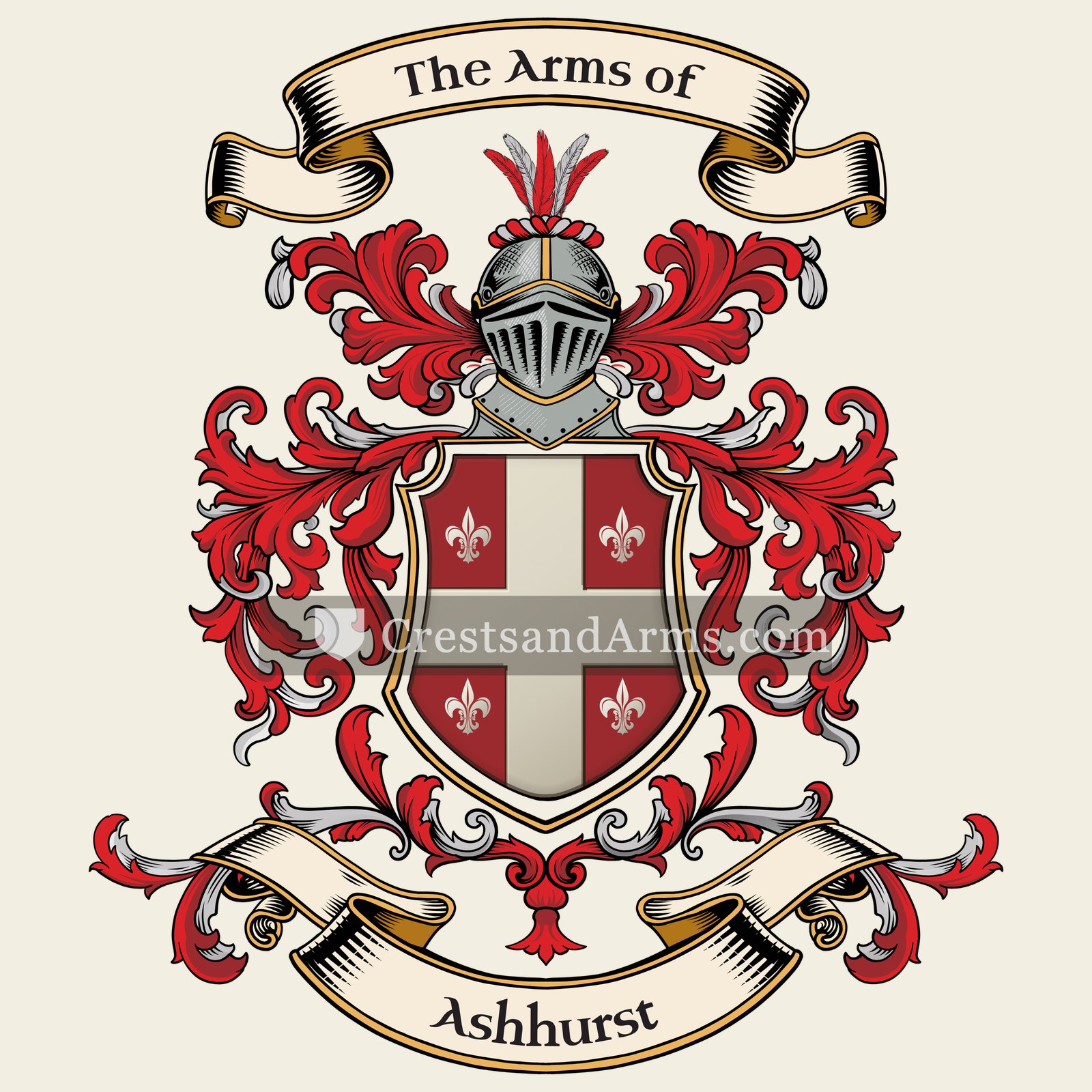 The Ashhurst coat of arms