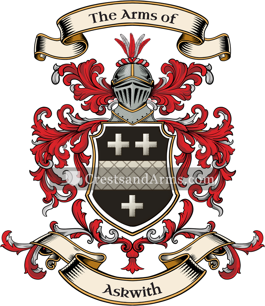 The Askwith coat of arms, drawn from the recorded blazon