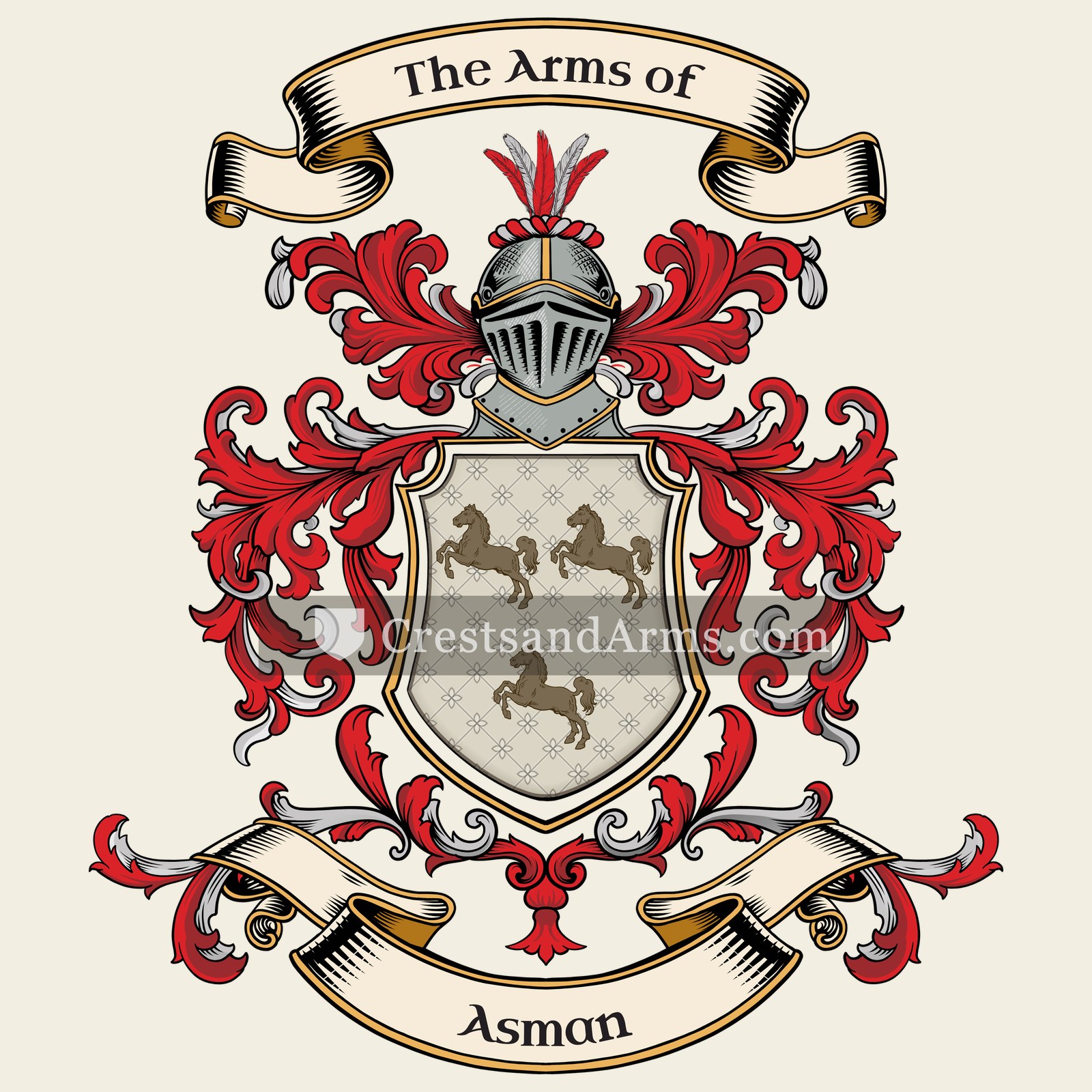 The Asman coat of arms