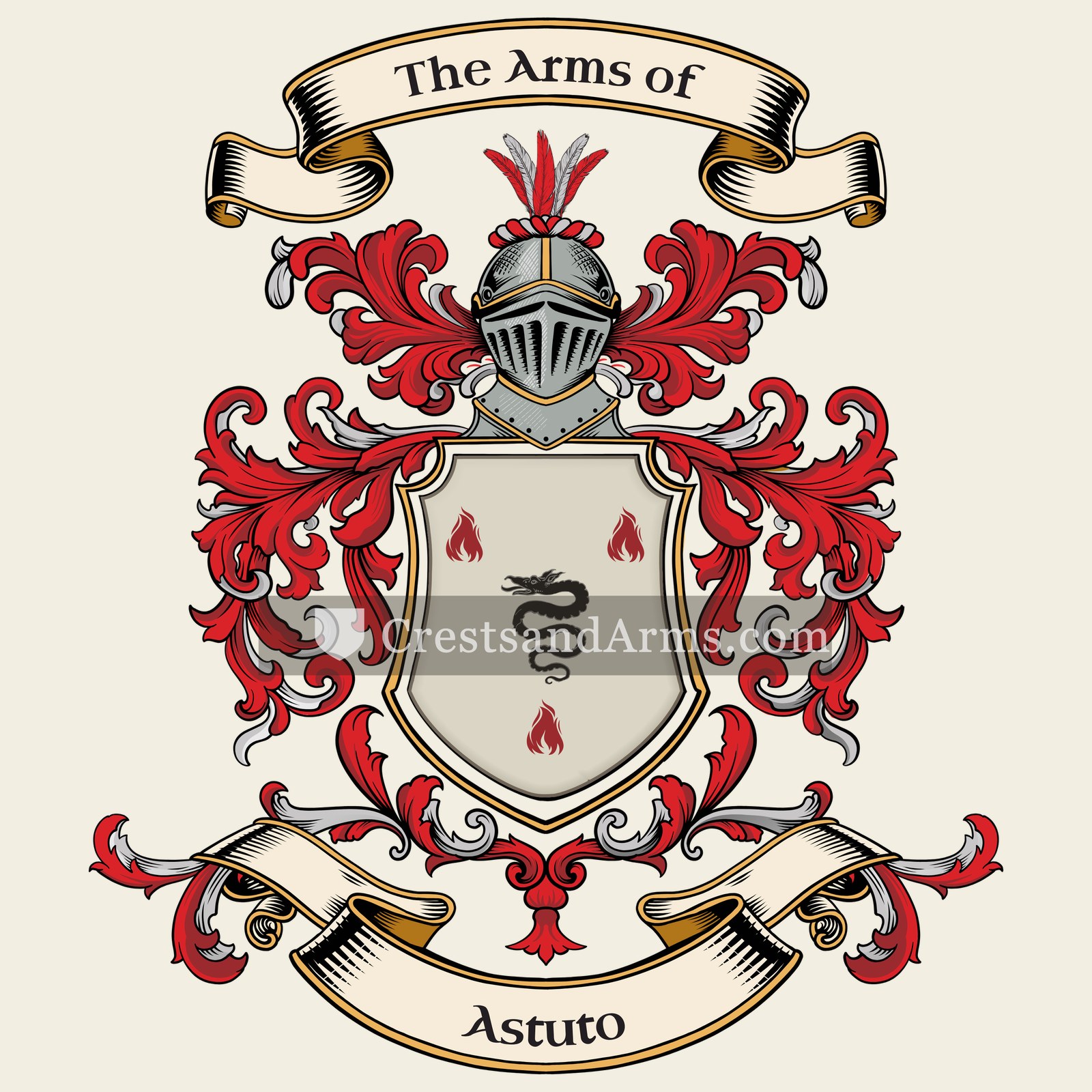 The Astuto coat of arms