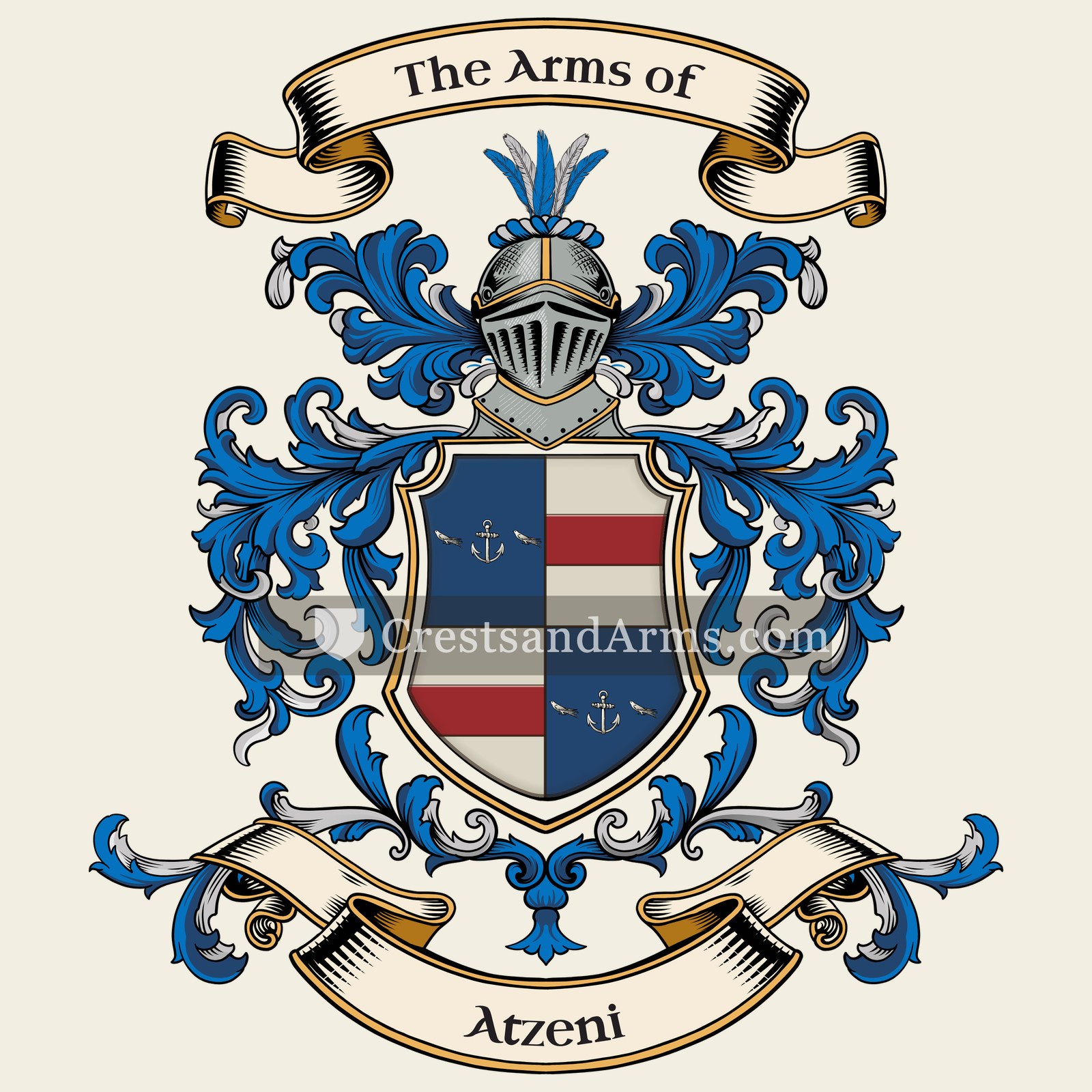 The Atzeni coat of arms