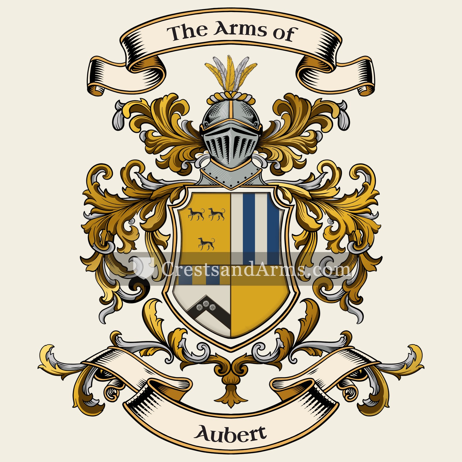 The Aubert coat of arms
