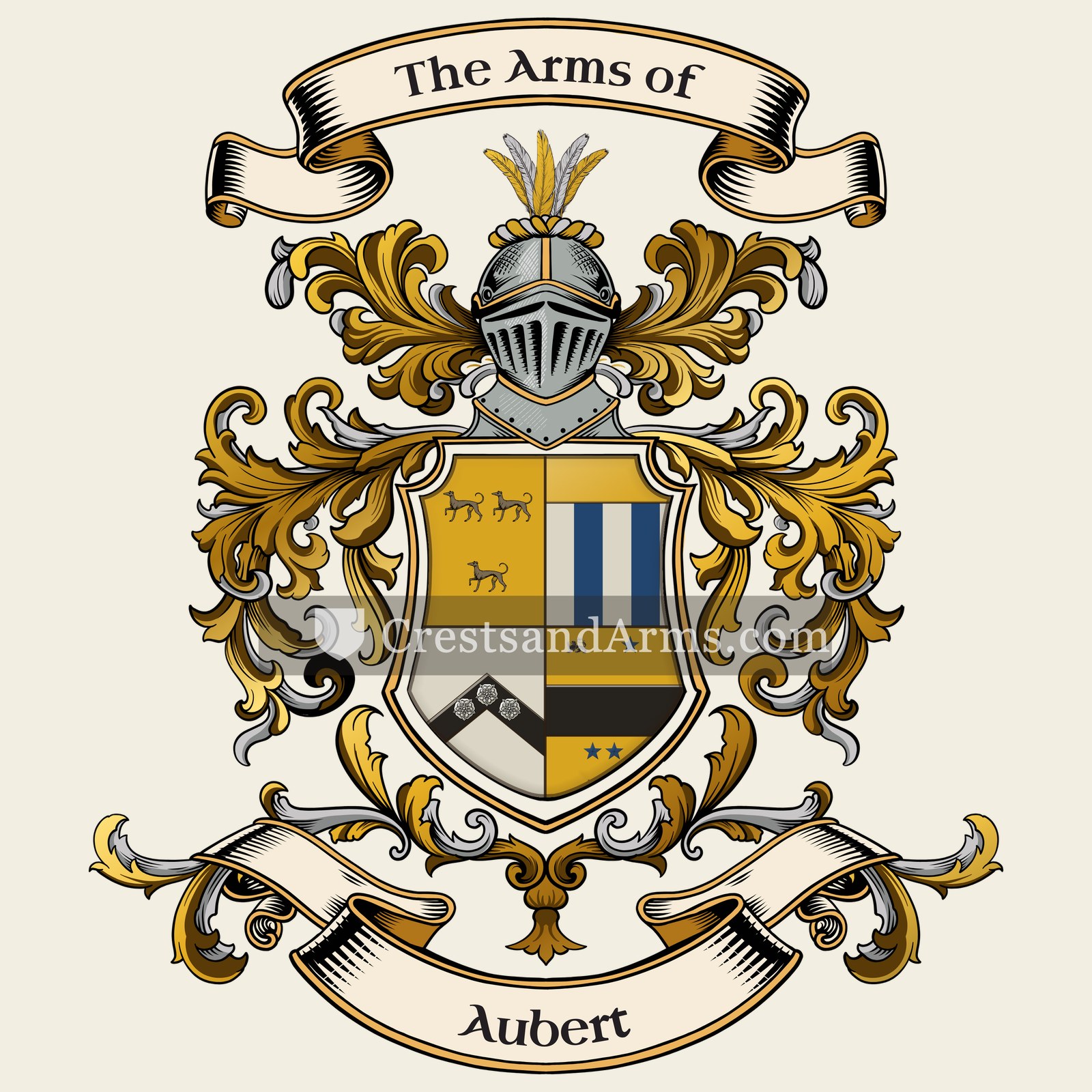 The Aubert coat of arms