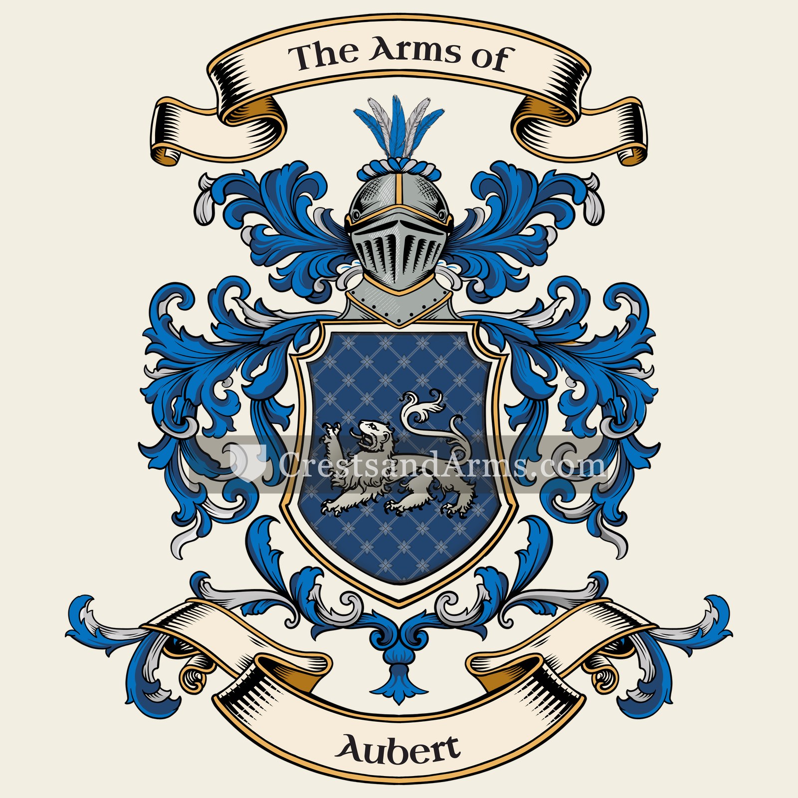 The Aubert coat of arms