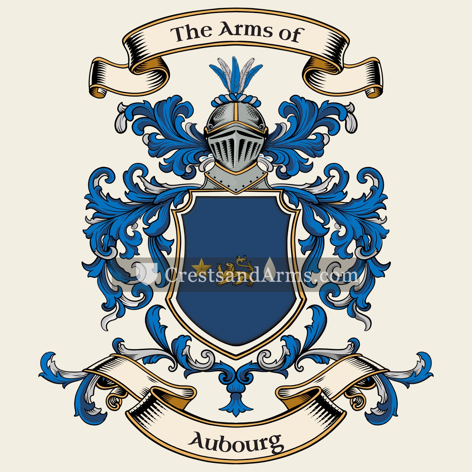 The Aubourg coat of arms